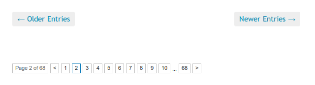Two methods of pagination, with opposite directions. Did the designer look at their work before publishing?